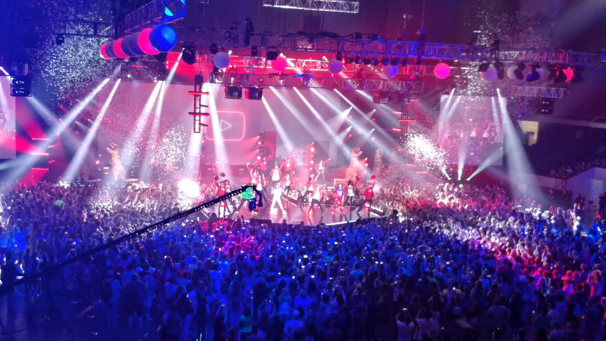 Jodi Bragg communications work at a large live event